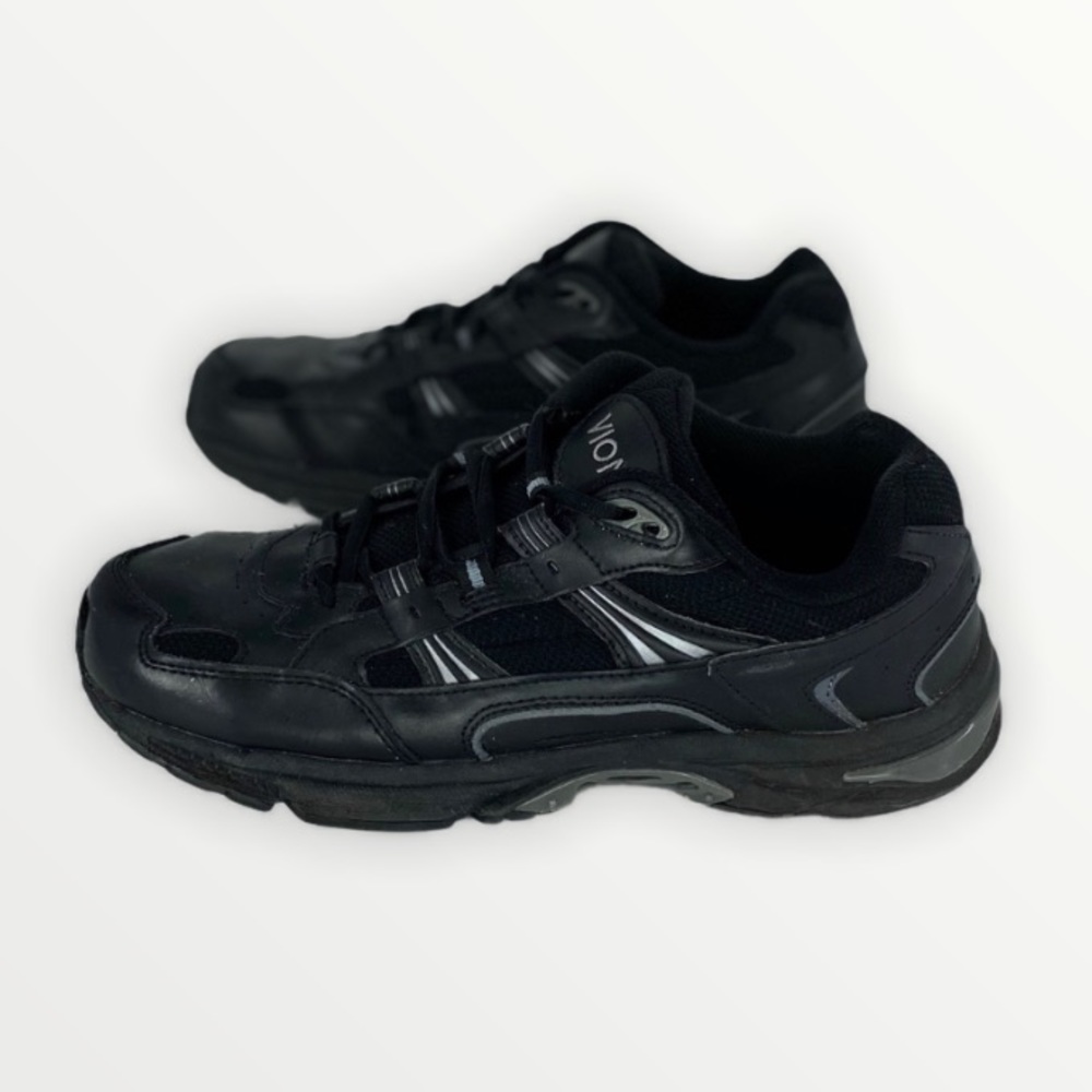 VIONiC Walker Sneakers Black Comfort Shoes Sz 9.5.